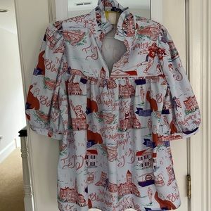 CLEMSON: let’s go tigers! Custom toile top 💜🧡